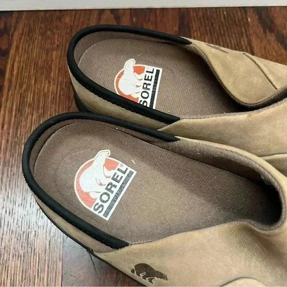 Sorel Adirondack Mule Men’s Slip On Size 9 Tan Leather Shoes NM4151-208 - Picture 3 of 16